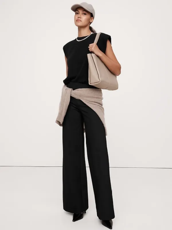 Wide-Leg Everywhere Ponte Pant sold by Banana Republic