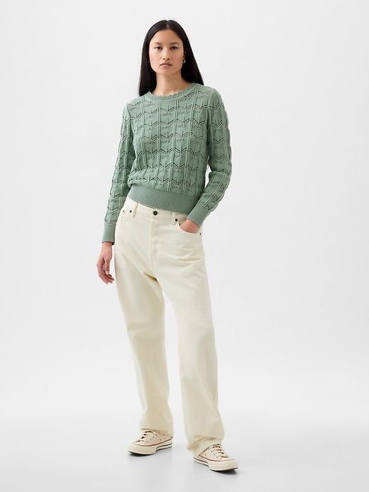Pointelle Sweater sold by GAP product image thumbnail 3