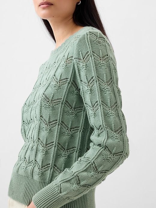 Pointelle Sweater sold by GAP product image thumbnail 4