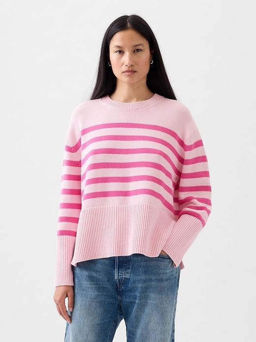 24/7 Split-Hem Crewneck Sweater sold by GAP