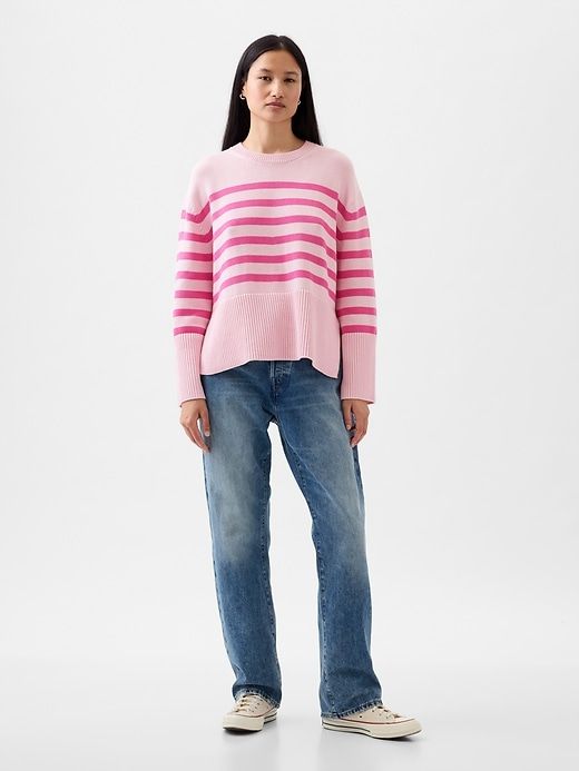 24/7 Split-Hem Crewneck Sweater sold by GAP product image thumbnail 3