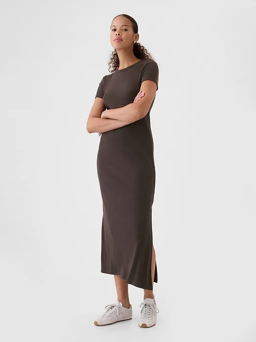 Modern Rib Maxi T-Shirt Dress sold by GAP
