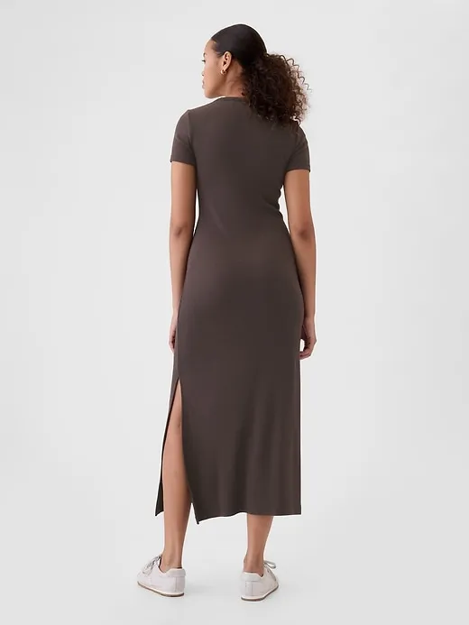Modern Rib Maxi T-Shirt Dress sold by GAP product image thumbnail 2