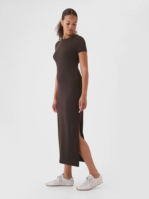 Modern Rib Maxi T-Shirt Dress sold by GAP product image thumbnail 3