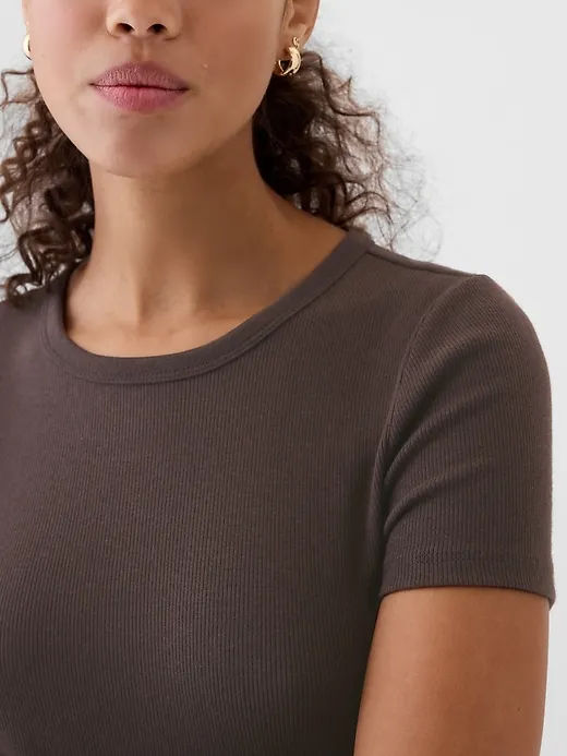 Modern Rib Maxi T-Shirt Dress sold by GAP product image thumbnail 4