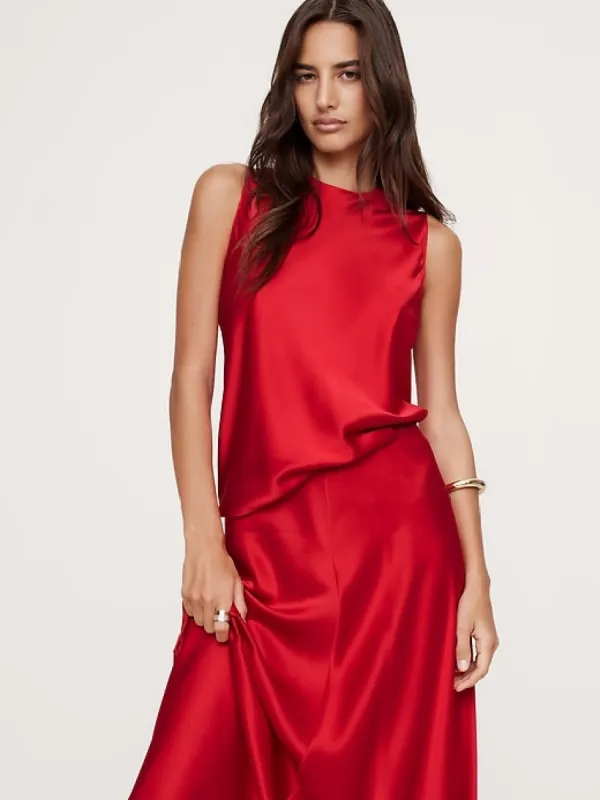 Emie Silk Tank sold by Banana Republic