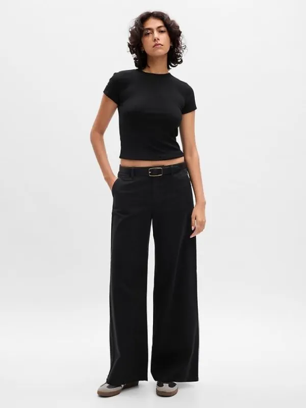 Low Rise Wide-Leg Trousers sold by GAP