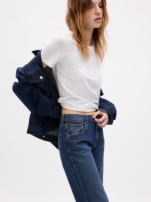 Mid Rise Cotton '90s Loose Jeans sold by GAP product image thumbnail 3