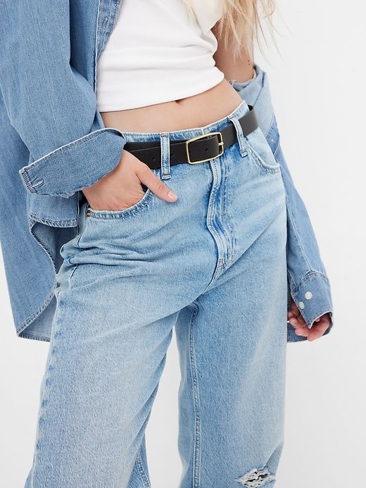 High Rise Cotton '90s Loose Jeans sold by GAP product image thumbnail 3