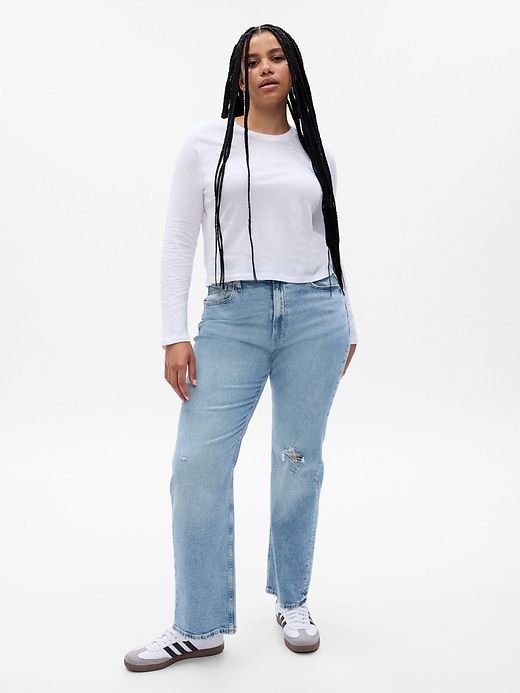 High Rise Cotton '90s Loose Jeans sold by GAP product image thumbnail 4