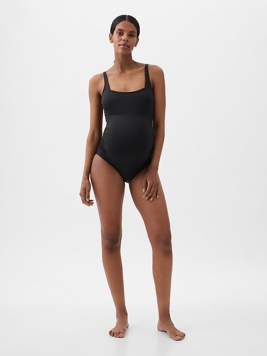 Maternity Square Neck One-Piece Swimsuit sold by GAP