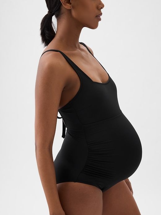 Maternity Square Neck One-Piece Swimsuit sold by GAP product image thumbnail 4
