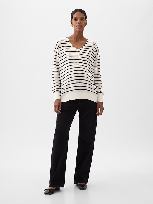 Maternity Linen-Blend Sweater sold by GAP