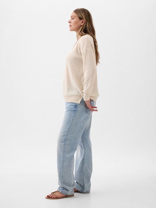 Maternity Linen-Blend Sweater sold by GAP product image thumbnail 3