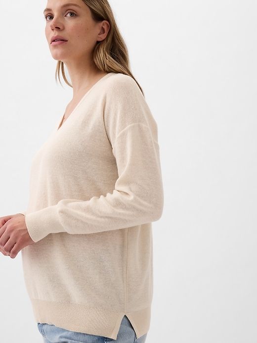 Maternity Linen-Blend Sweater sold by GAP product image thumbnail 4