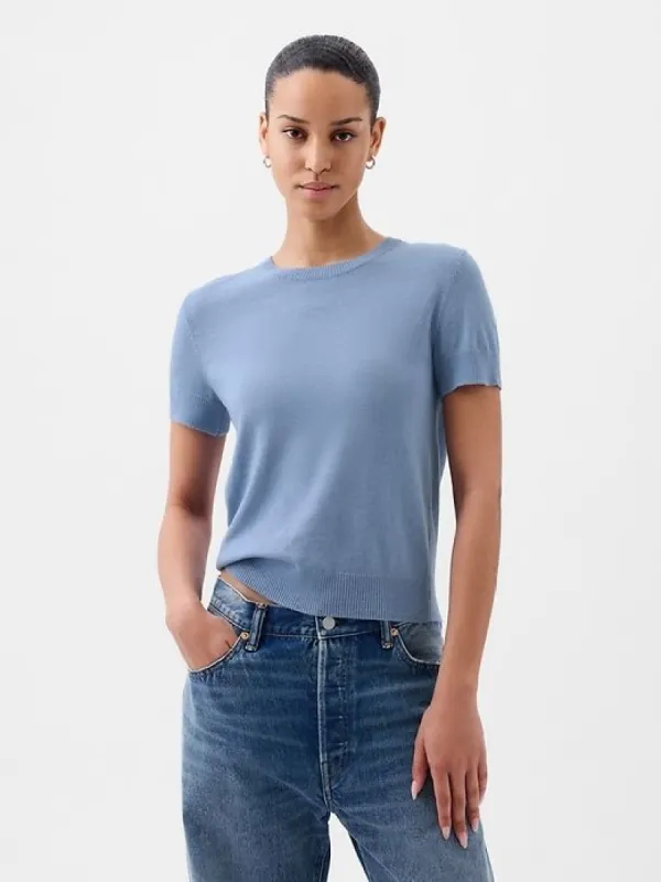 Lightweight CashSoft Cropped Sweater sold by GAP