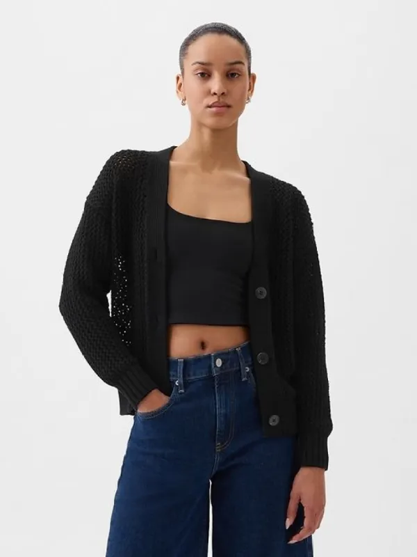 Crochet Cardigan Sweater sold by GAP