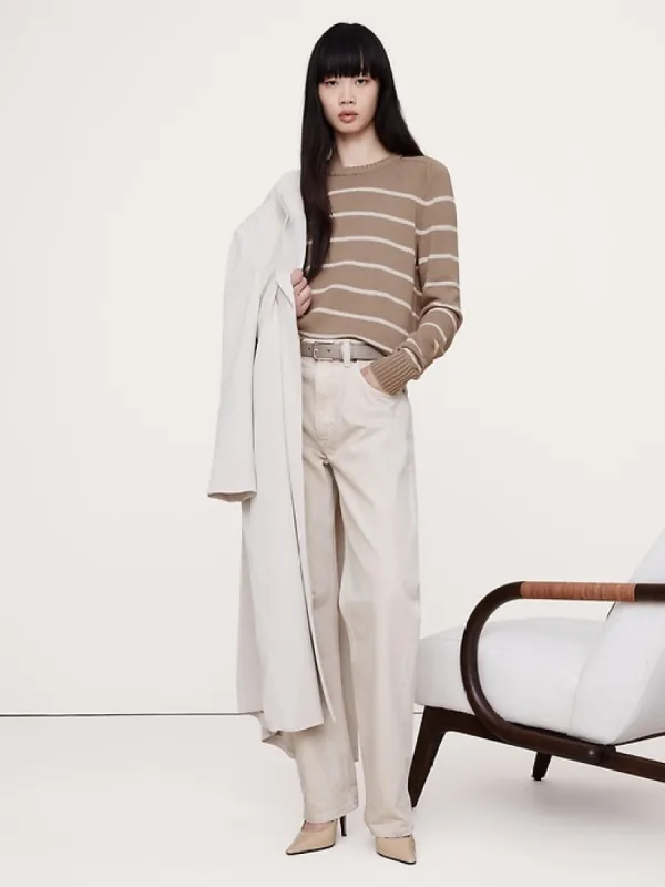 Demi Cotton-Silk Sweater sold by Banana Republic