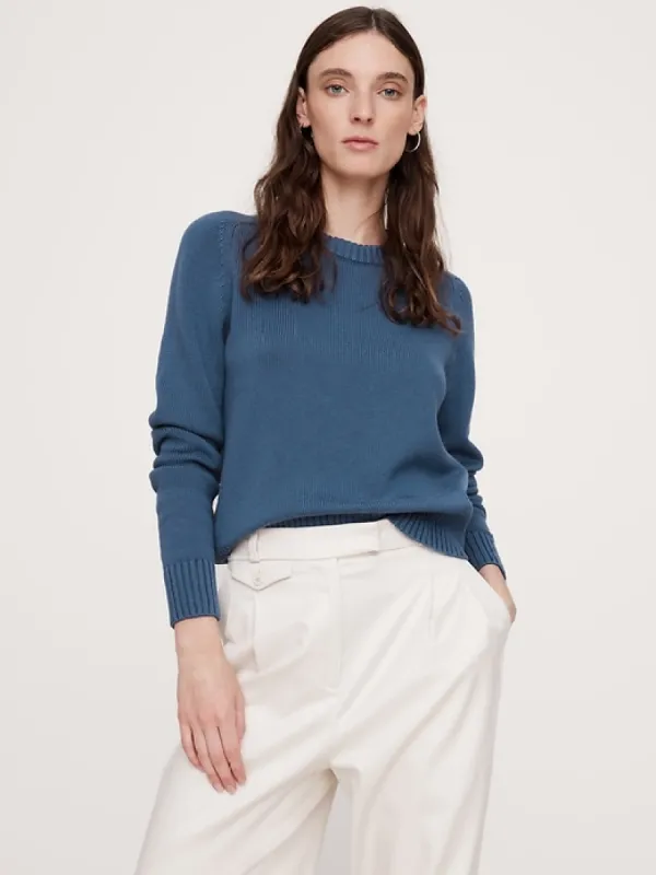 Demi Cotton-Silk Sweater sold by Banana Republic