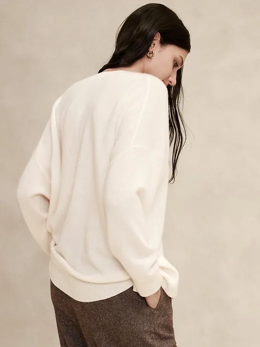 Caro Lightweight Cashmere V-Neck Sweater sold by Banana Republic product image thumbnail 2