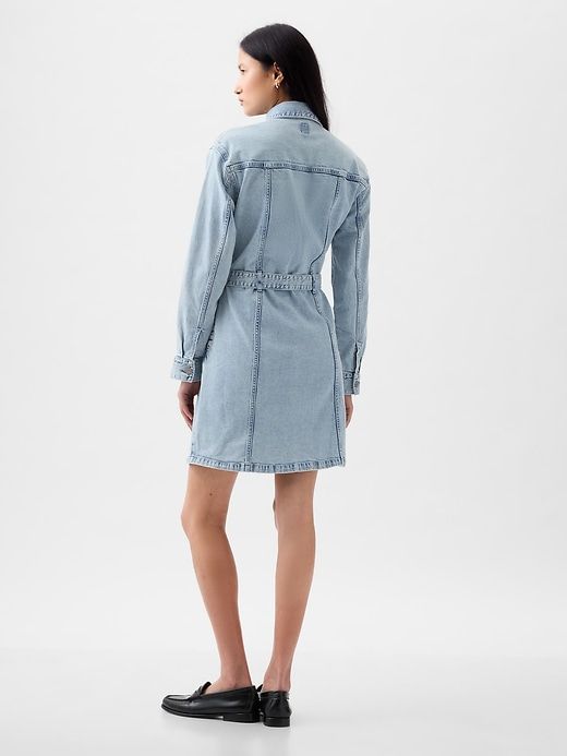 Belted Denim Mini Dress sold by GAP product image thumbnail 2