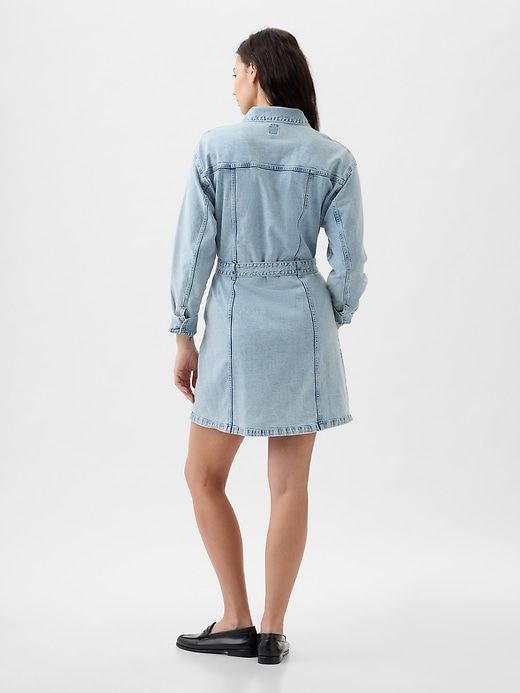 Belted Denim Mini Dress sold by GAP product image thumbnail 5