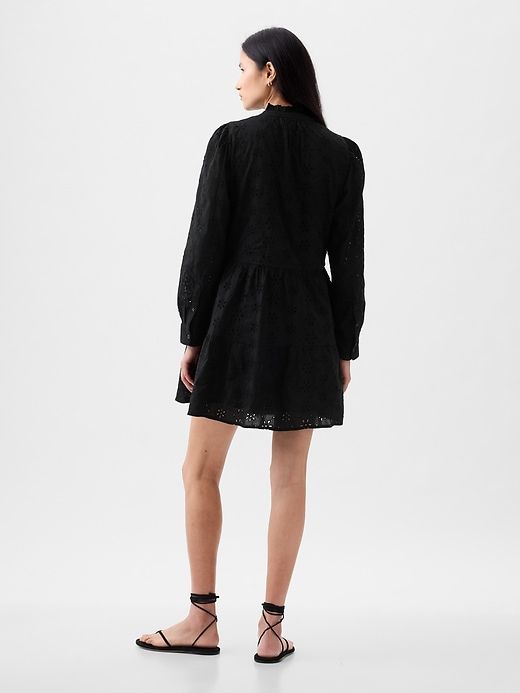 Eyelet Tiered Mini Shirtdress sold by GAP product image thumbnail 2