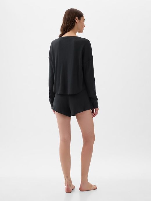 Waffle PJ Henley Shirt sold by GAP product image thumbnail 2