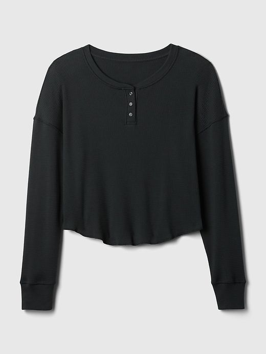 Waffle PJ Henley Shirt sold by GAP product image thumbnail 3