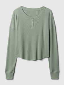 Waffle PJ Henley Shirt sold by GAP