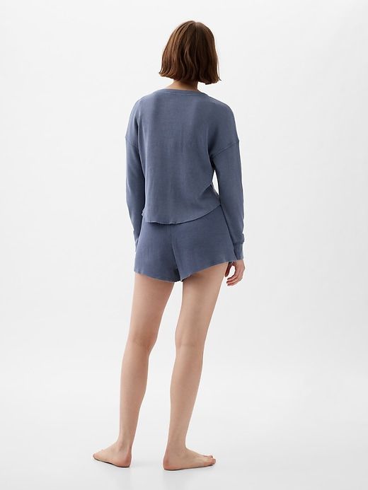 Waffle PJ Henley Shirt sold by GAP product image thumbnail 4