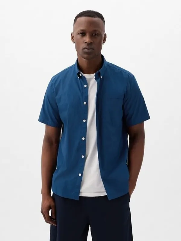 All-Day Poplin Shirt in Standard Fit sold by GAP