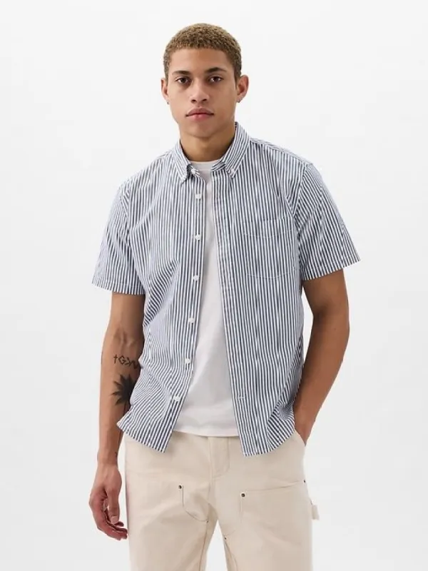 All-Day Poplin Shirt in Standard Fit sold by GAP