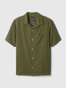 Linen-Cotton Shirt sold by GAP