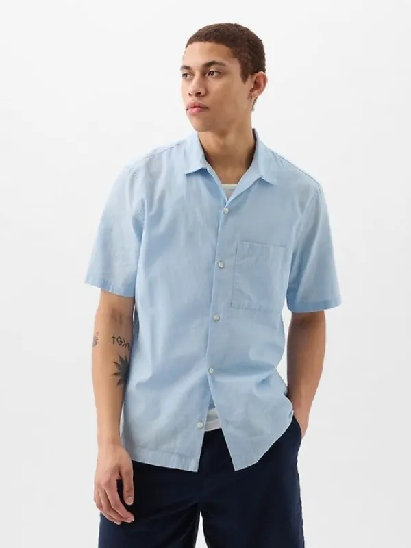 Linen-Cotton Shirt sold by GAP
