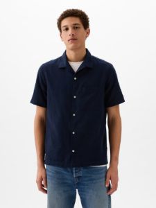 Linen-Cotton Shirt sold by GAP