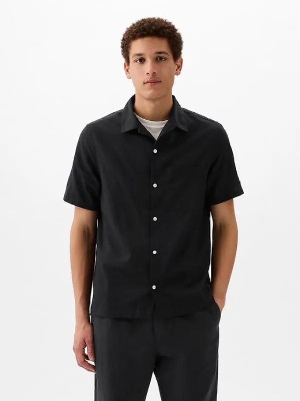 Linen-Cotton Shirt sold by GAP