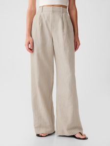 365 High Rise Linen-Cotton Trousers sold by GAP