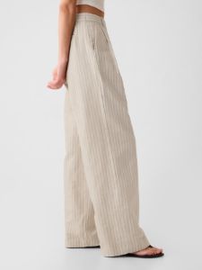 365 High Rise Linen-Cotton Trousers sold by GAP