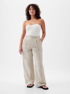 365 High Rise Linen-Cotton Trousers sold by GAP