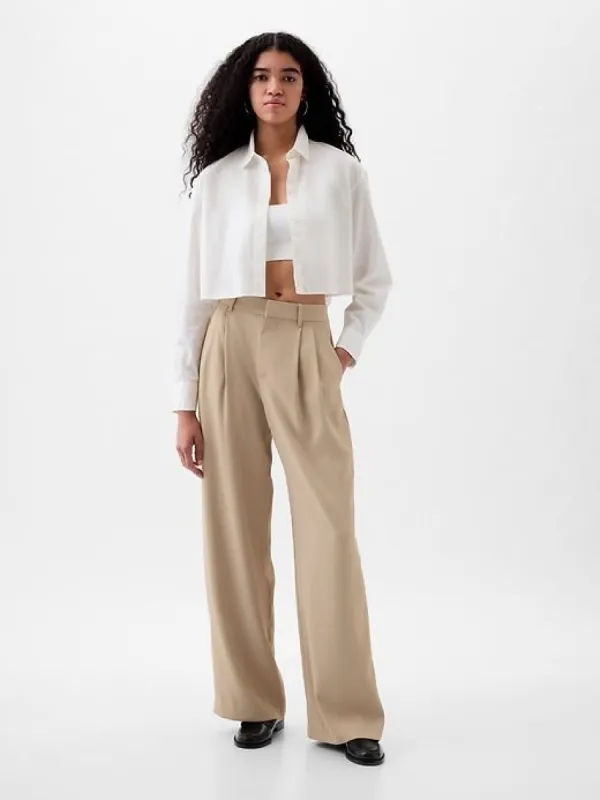 365 High Rise Pleated Trousers sold by GAP
