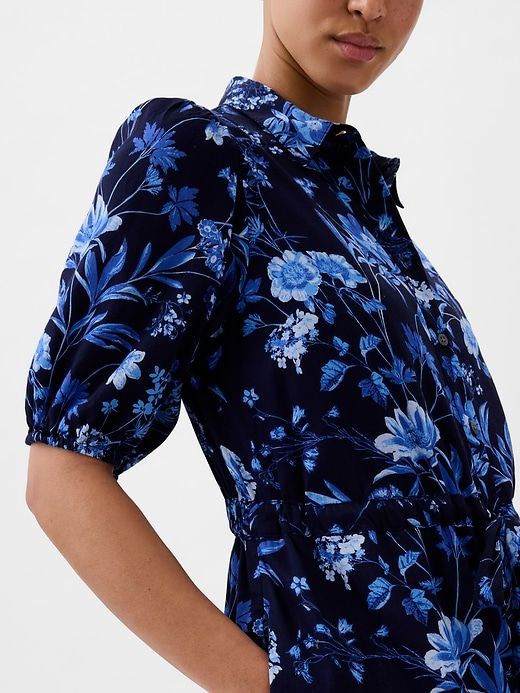 Puff Sleeve Midi Dress sold by GAP product image thumbnail 4