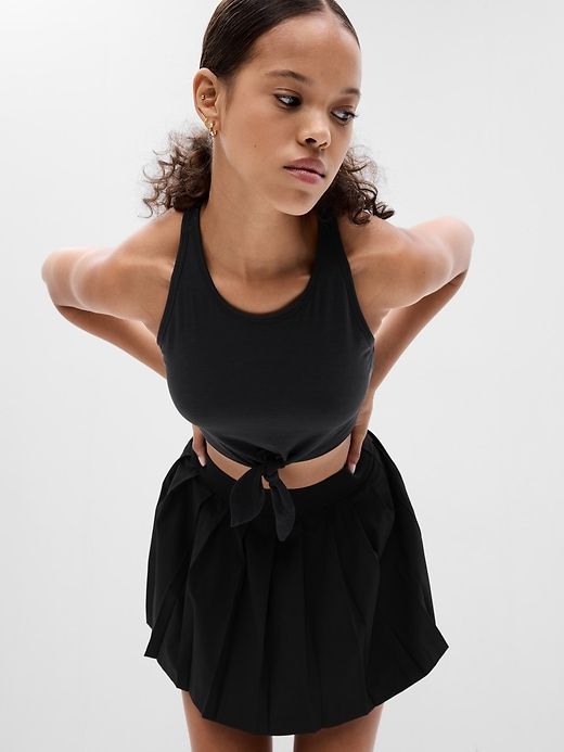 GapFit Breathe Tie-Front Cropped Brami sold by GAP product image thumbnail 3