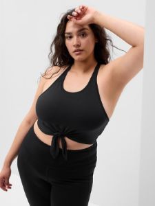 GapFit Breathe Tie-Front Cropped Brami sold by GAP