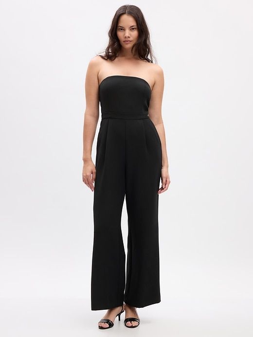 Strapless Wide-Leg Jumpsuit sold by GAP product image thumbnail 4