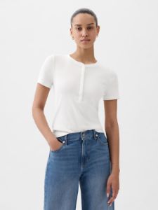 Modern Rib Henley T-Shirt sold by GAP