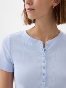 Modern Rib Henley T-Shirt sold by GAP