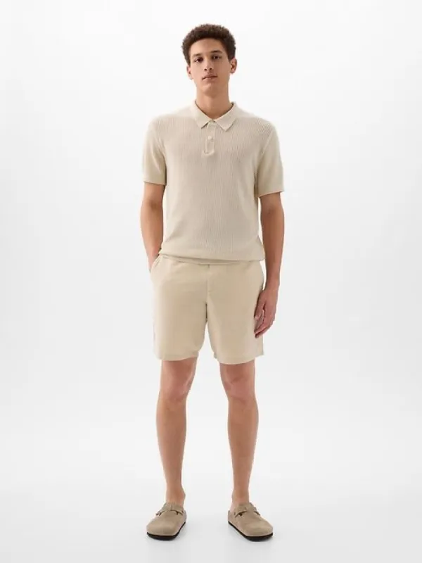 8" Linen-Cotton Shorts sold by GAP