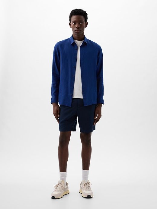 8" Linen-Cotton Shorts sold by GAP