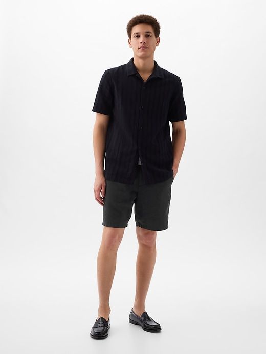 8" Linen-Cotton Shorts sold by GAP